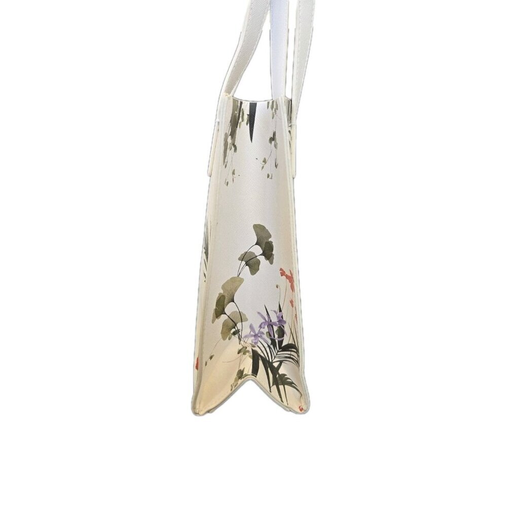 New NWT Ted Baker London "The Icon" Small Wite Floral Tote / Purse - Picture 5 of 6